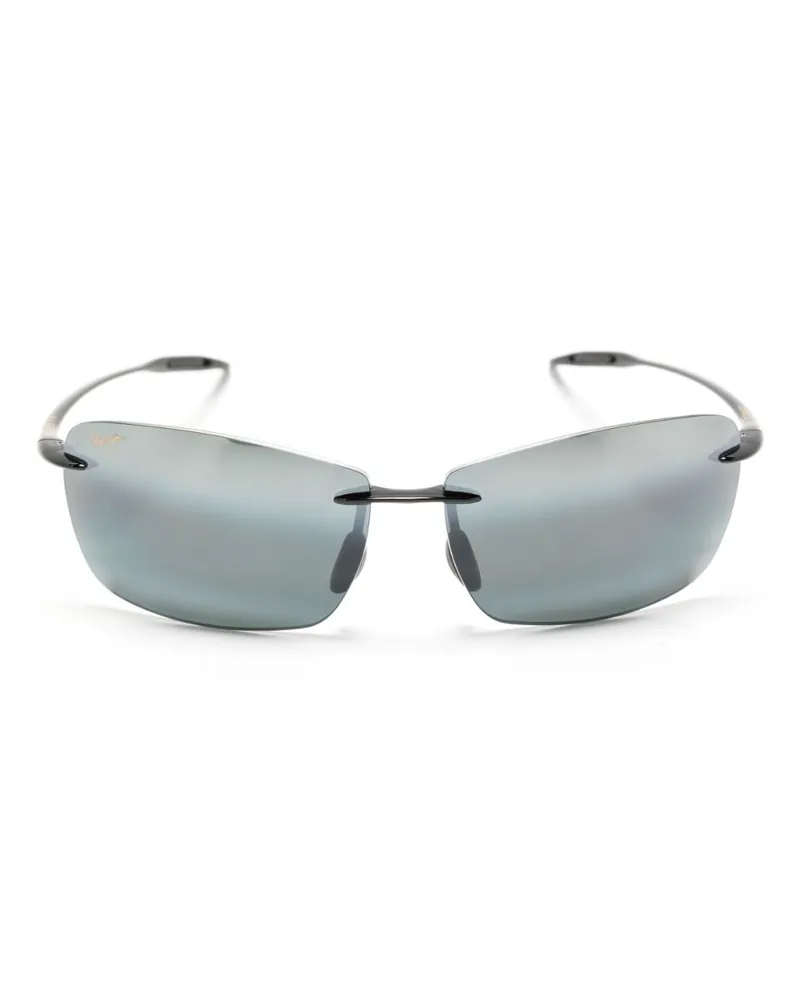 Maui Jim Sonnenbrille mit eckigem Gestell - Schwarz Schwarz