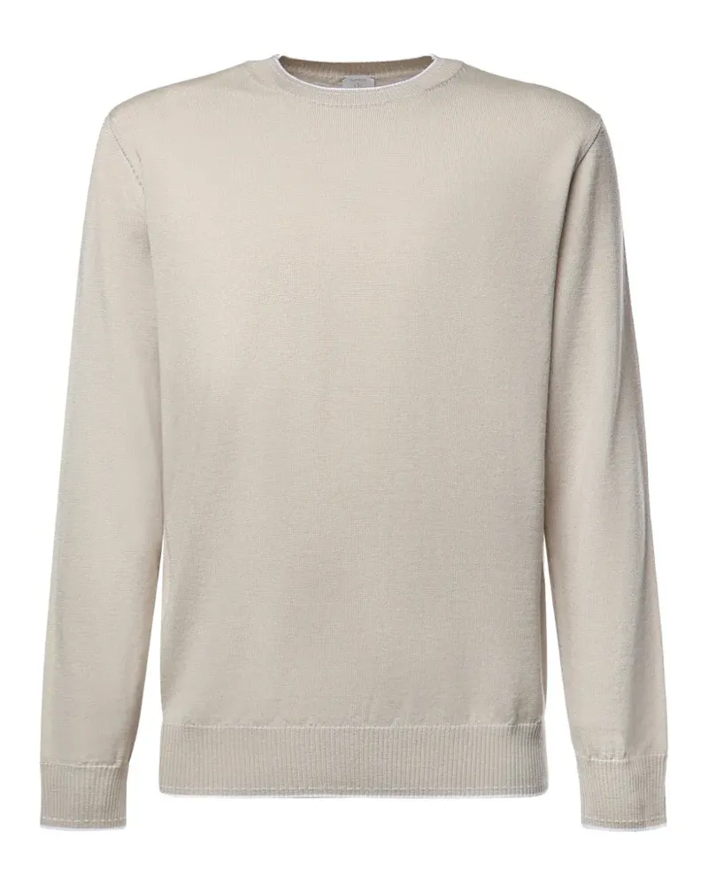 Eleventy Fein gestricktes Top mit Kontrastdetail - Nude Nude