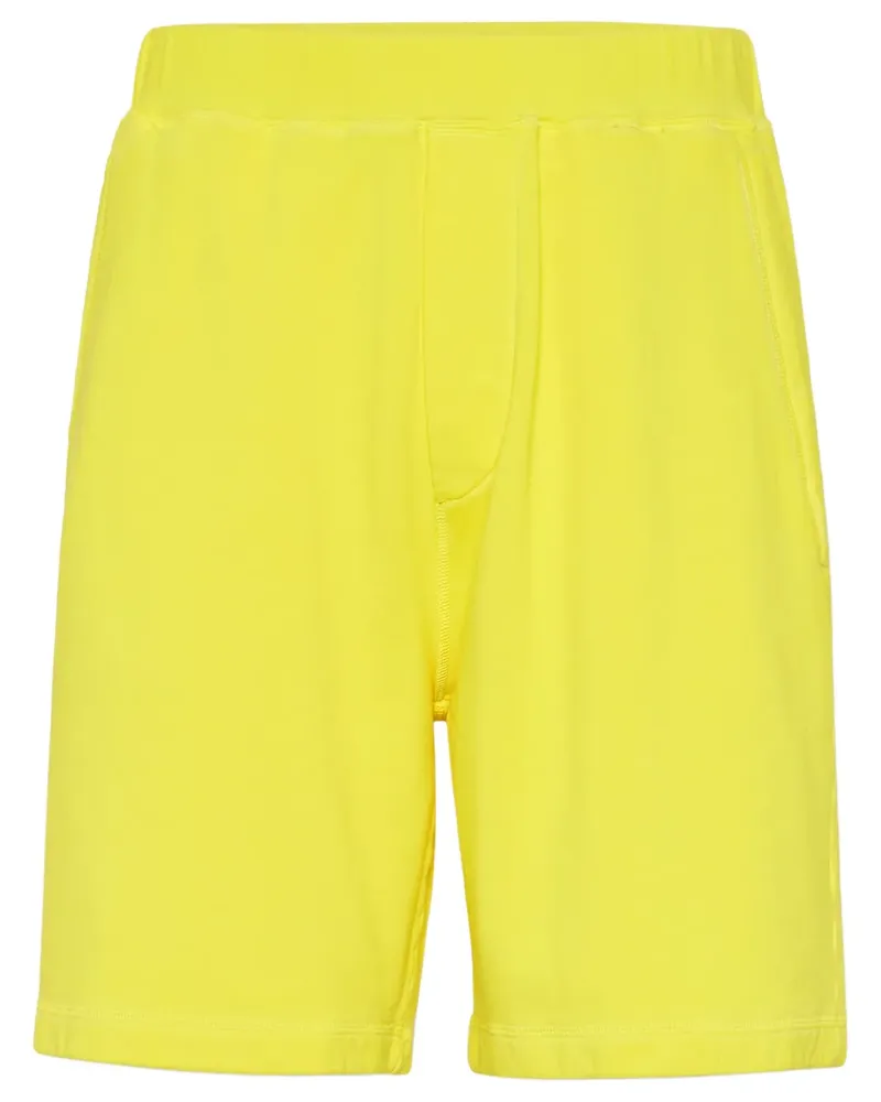 Dsquared2 Joggingshorts mit Logo-Print - Gelb Gelb