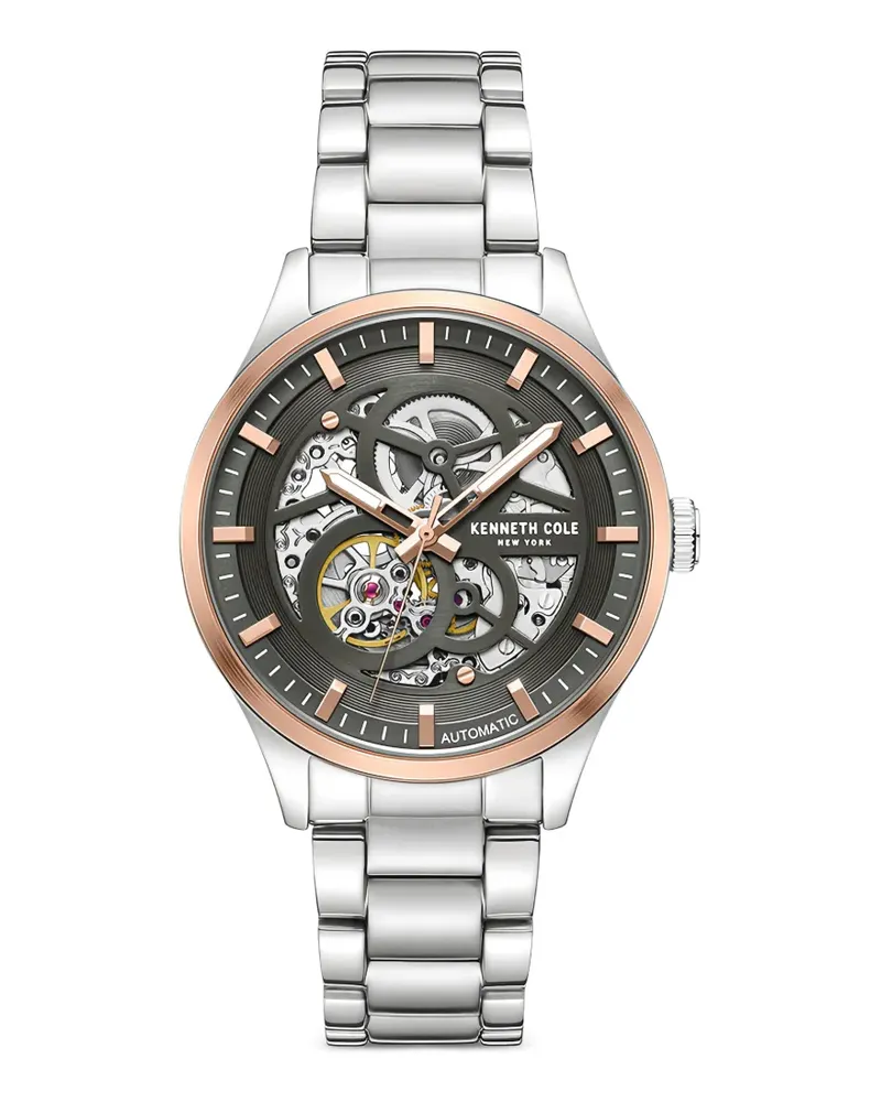 Kenneth Cole Armbanduhr mit Skelett-Zifferblatt 42mm - Schwarz Schwarz