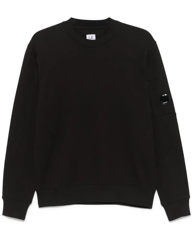 C.P. Company Sweatshirt mit Linsen-Detail - Schwarz Schwarz