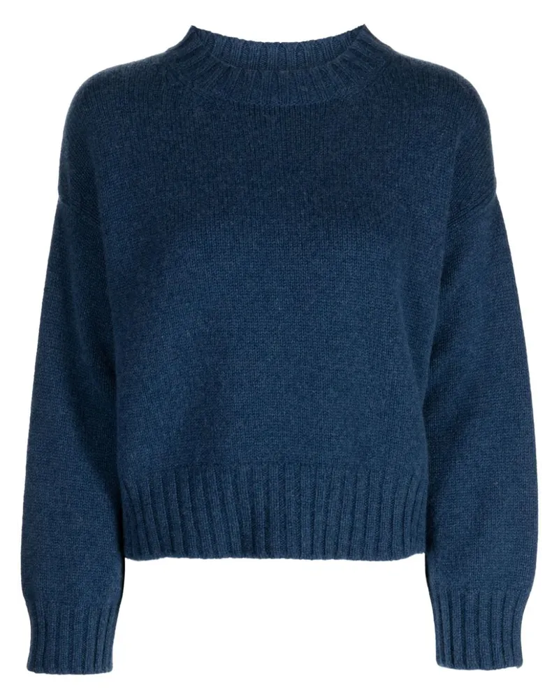 Pringle of Scotland Cropped-Kaschmirpullover Blau