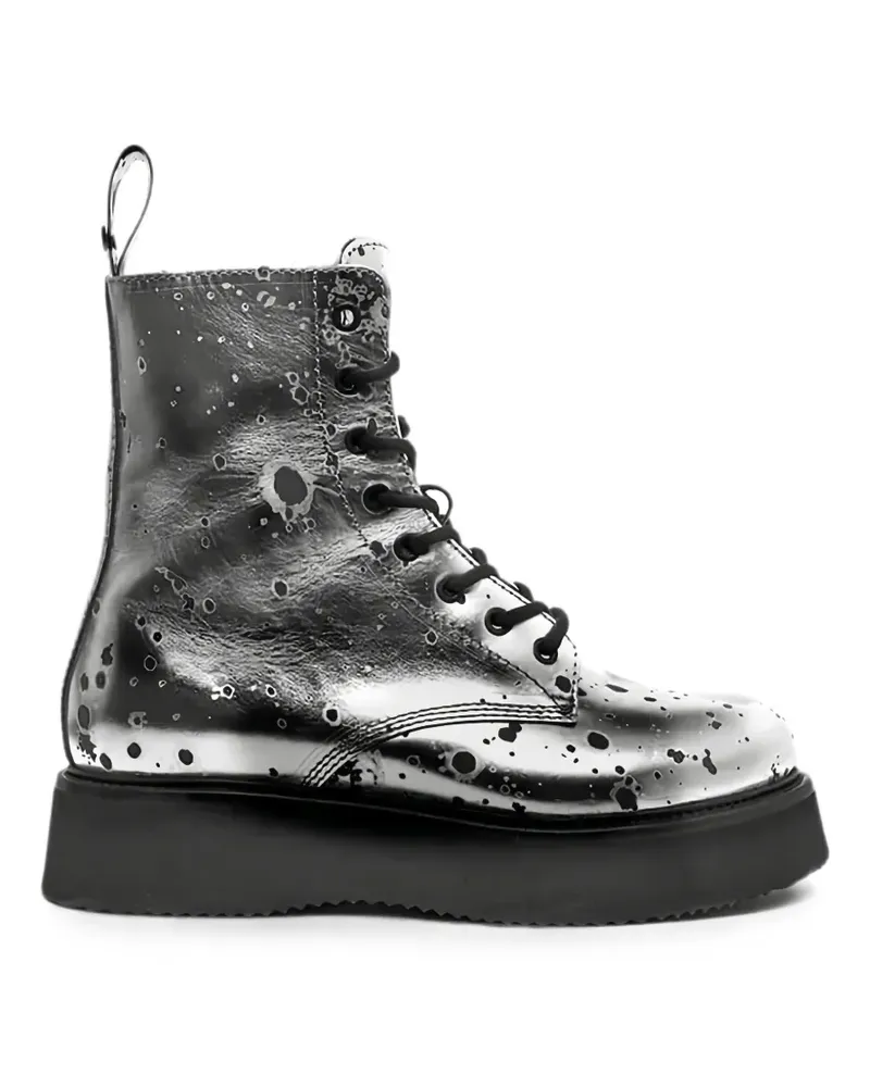 HTC Hollywood Trading Company Army Moon Stiefel - Silber Silber