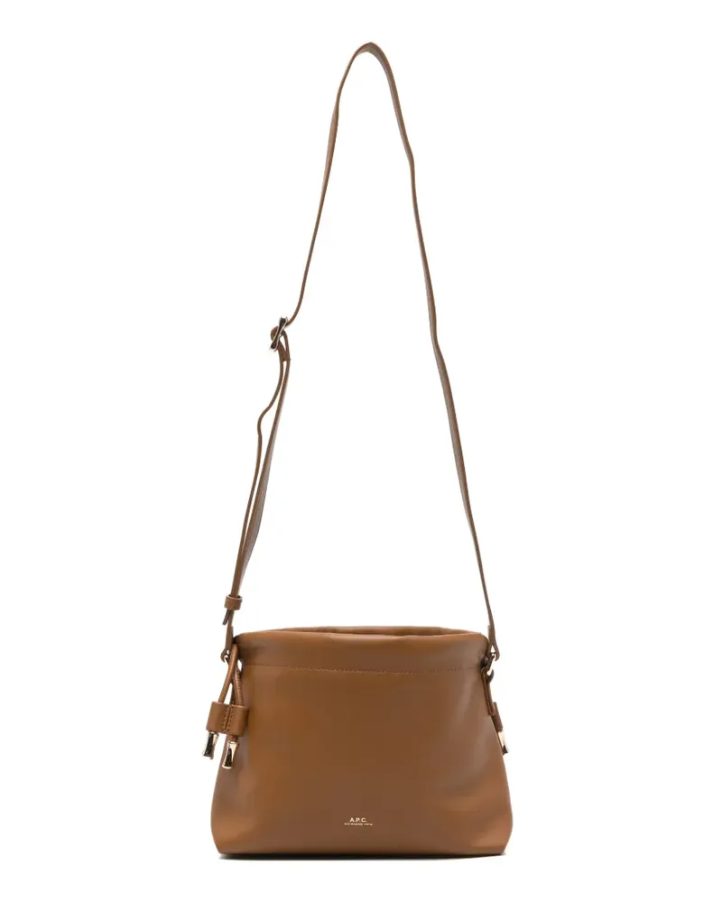 A.P.C. Ninon drawstring-fastening shoulder bag - Braun Braun