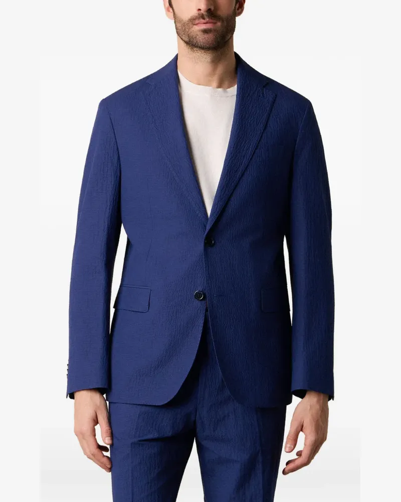 Brooks Brothers Sakko aus Seersucker - Blau Blau