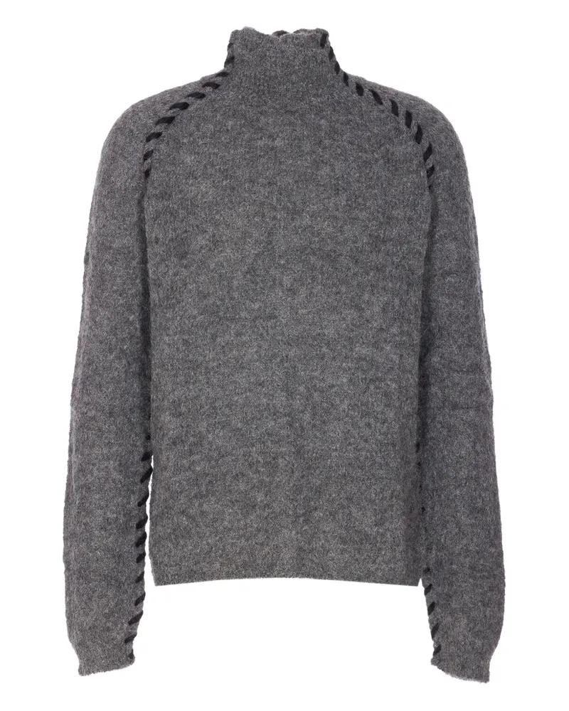 THOM KROM Pullover mit Stehkragen - Grau Grau