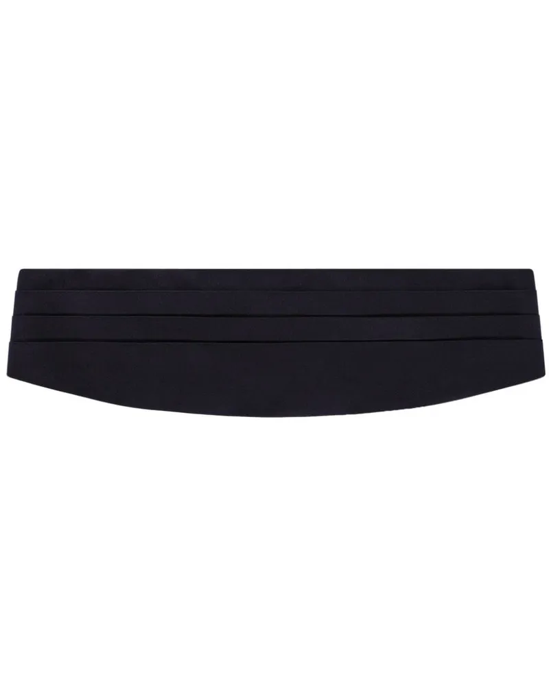Dolce & Gabbana Kummerbund aus Seide - Schwarz Schwarz