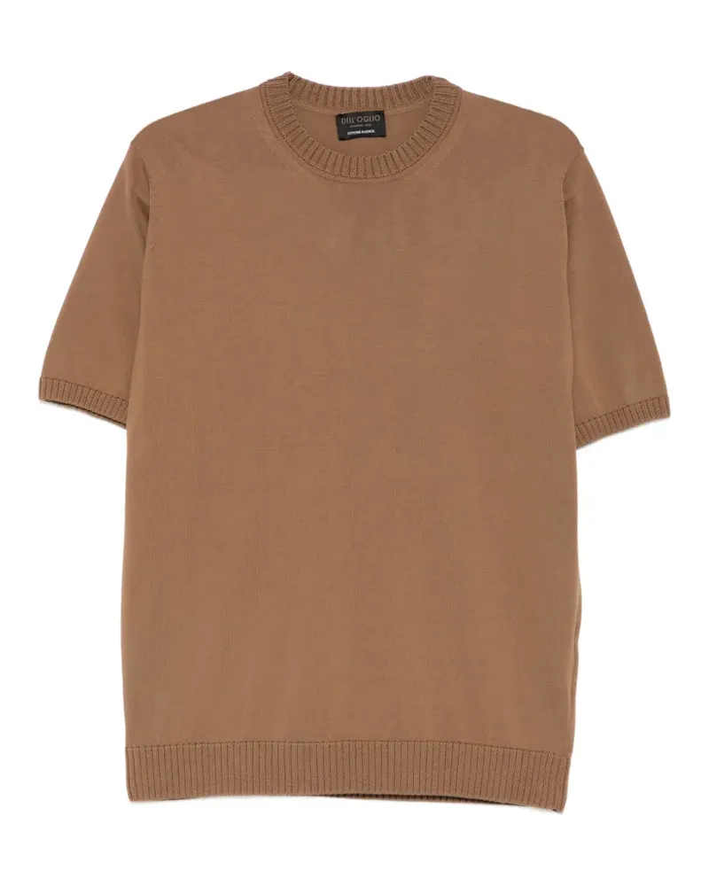 Dell'oglio short-sleeve knitted T-shirt - Braun Braun