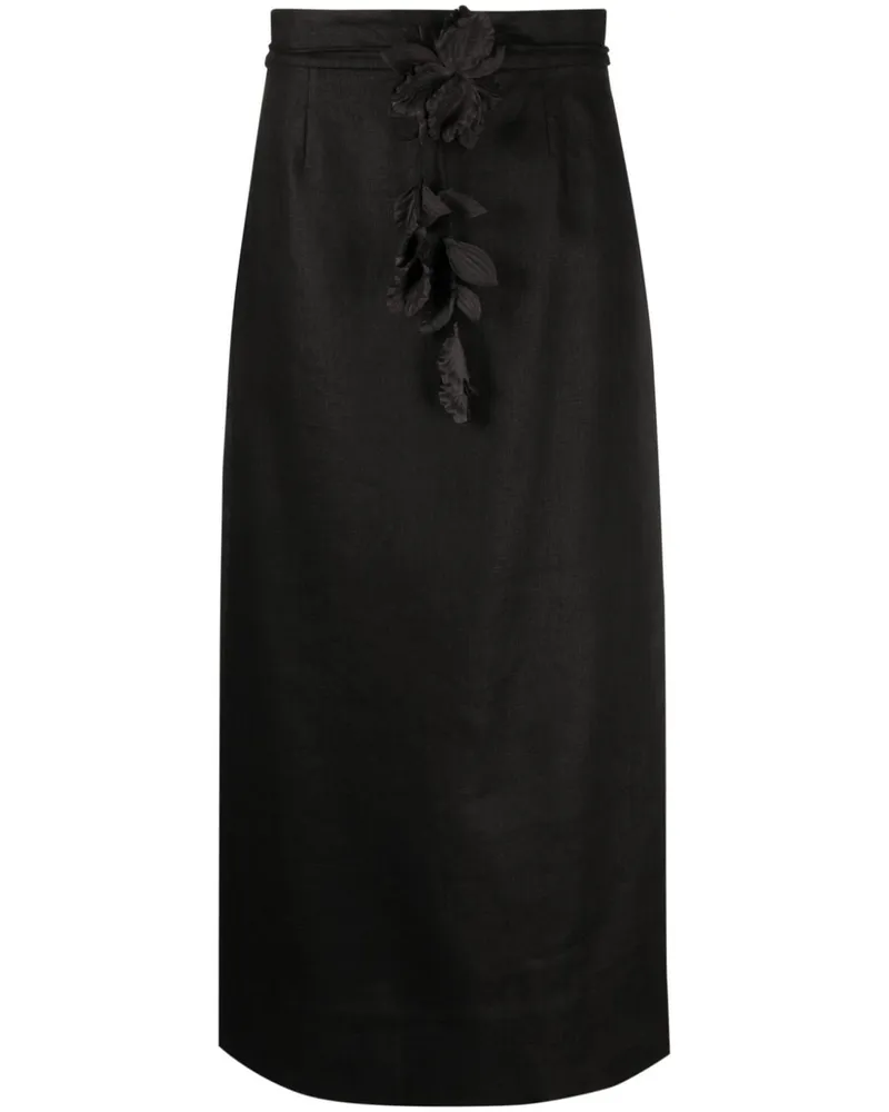 Zimmermann Luminosity Bleistiftrock - Schwarz Schwarz