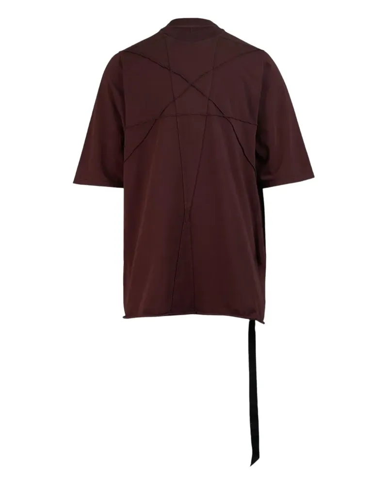 DRKSHDW by Rick Owens T-Shirt mit Ziernähten - Rot Rot