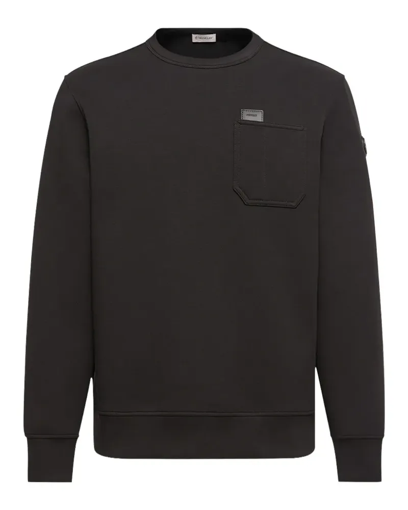 Moncler chest-pocket sweatshirt - Schwarz Schwarz