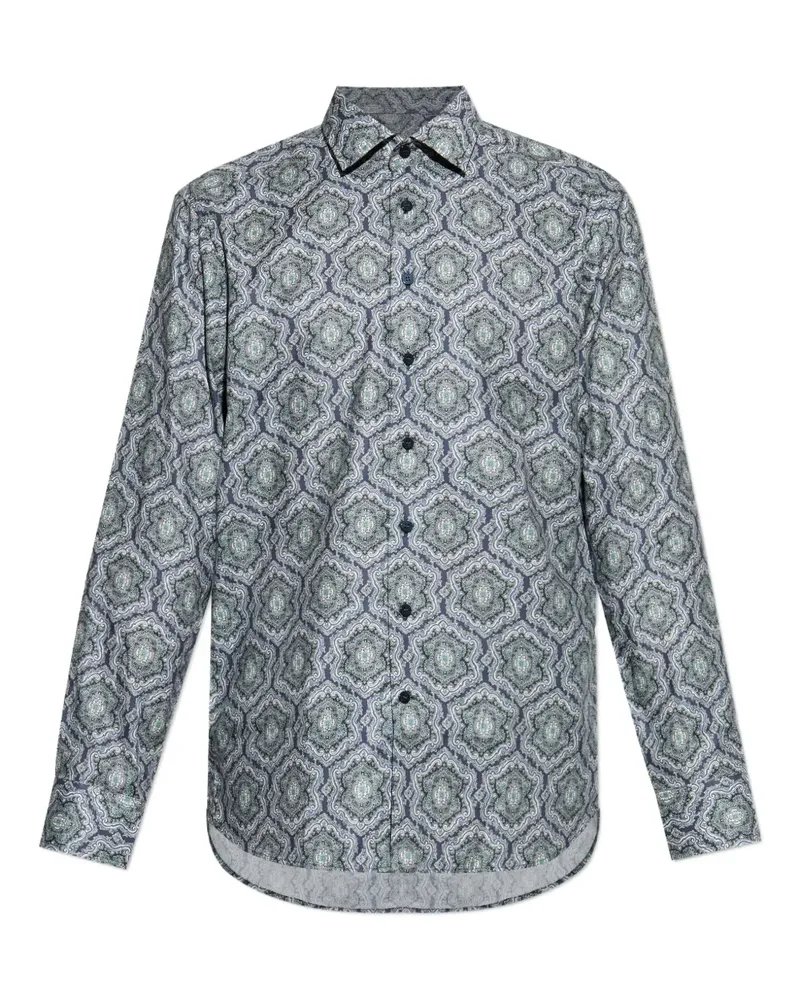 Etro Hemd mit geometrischem Print - Blau Blau