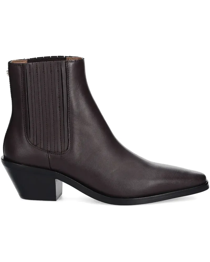 HUGO BOSS 60mm pointed-toe boots - Braun Braun