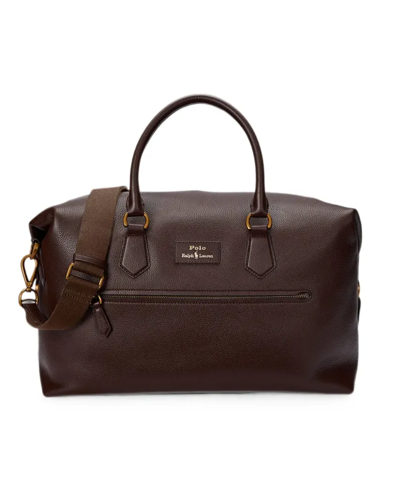 Ralph Lauren Reisetasche aus gekörntem Leder - Braun Braun