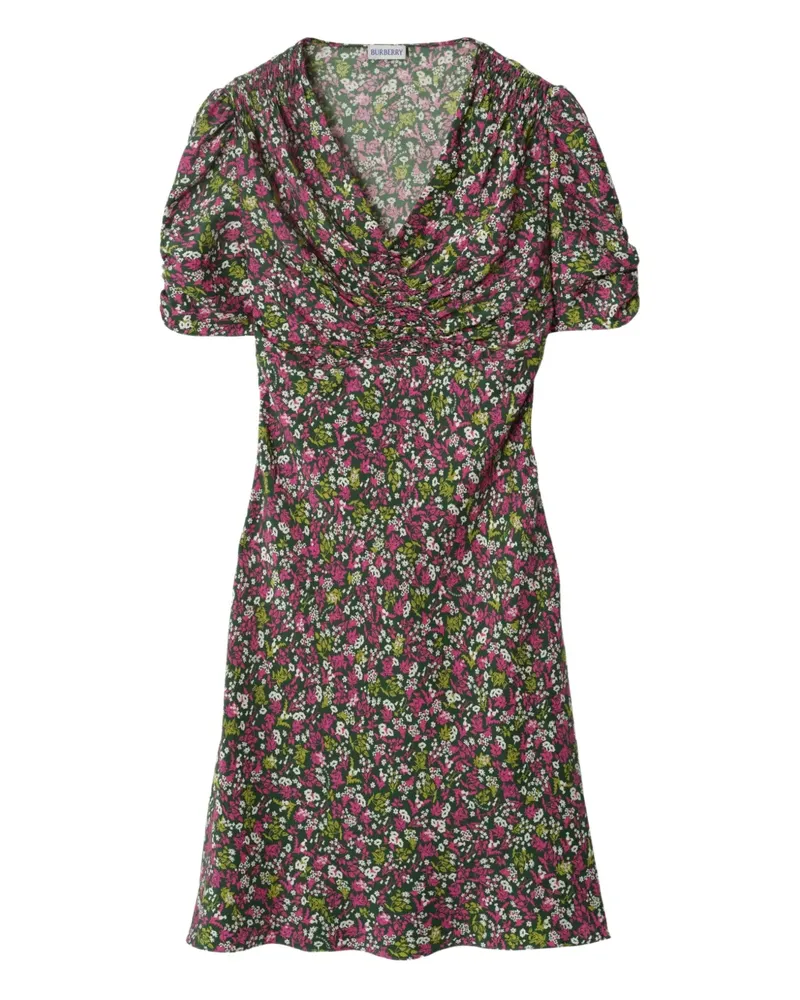 Burberry Ditsy floral mini dress - Schwarz Schwarz