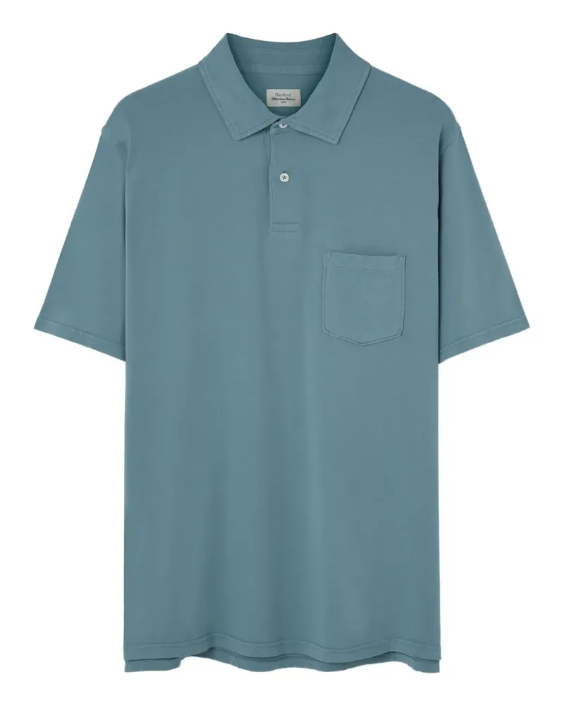 Hartford Poloshirt mit Brusttasche - Blau Blau