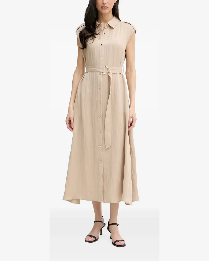 Joseph Ribkoff Midikleid mit Gürtel - Nude Nude