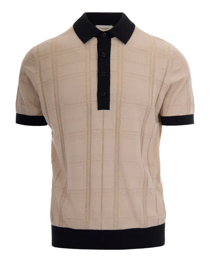 Paolo Pecora Milano button polo shirt - Nude Nude