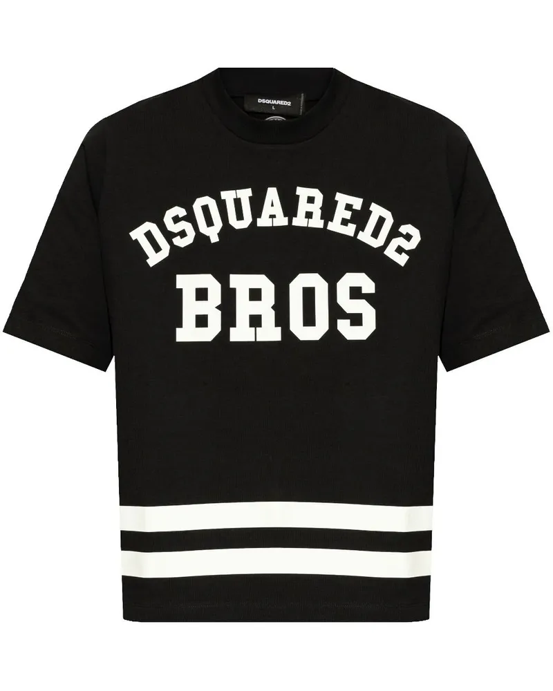 Dsquared2 T-Shirt mit Logo - Schwarz Schwarz