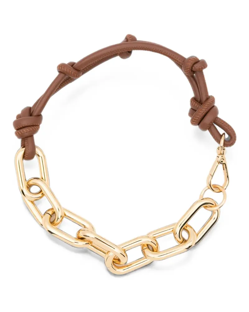 PLAN C rope-link chunky-chain necklace - Gold Gold