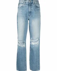 SLVRLAKE London Long Time Coming Distressed-Jeans Blau