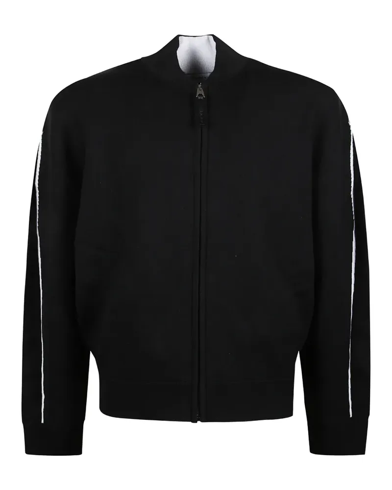 Givenchy zip striped cardigan - Schwarz Schwarz