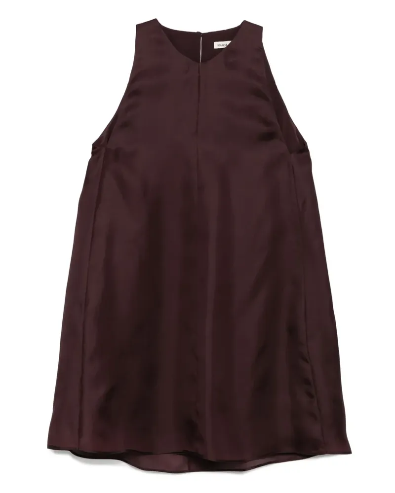 KHAITE Ärmelloses Clay Seidenkleid - Rot Rot