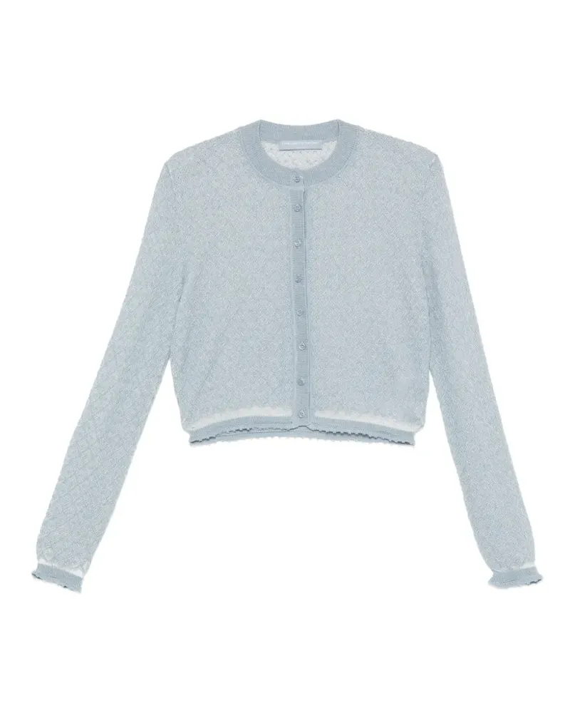 Ermanno Scervino lace-trim cardigan - Blau Blau