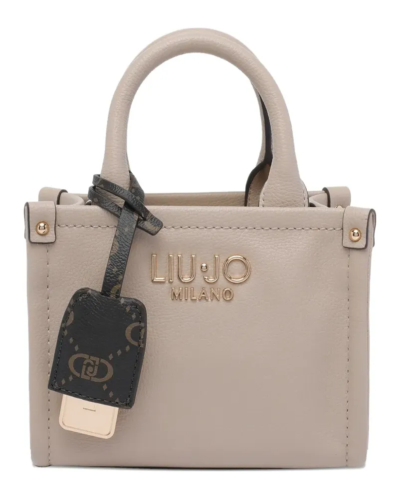 Liu Jo top-handles logo-charm tote bag - Nude Nude