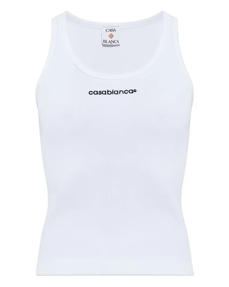Casablanca Paris Tanktop mit Logo - Weiß Weiß