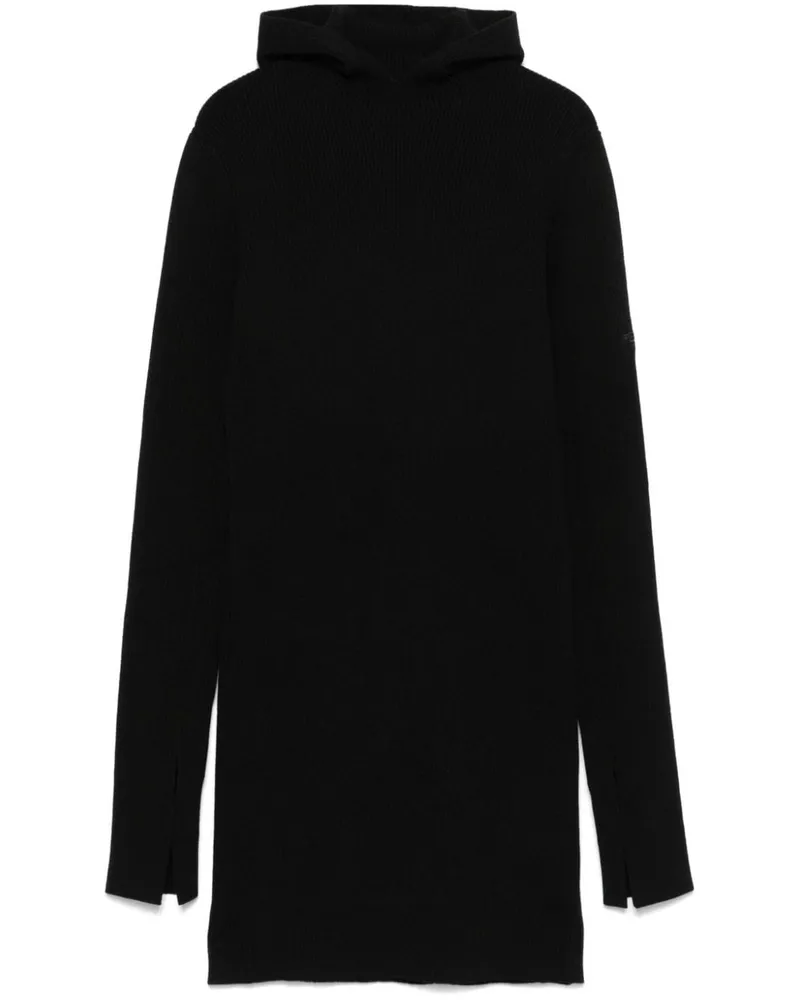 Fendi Minikleid mit Kapuze - Schwarz Schwarz