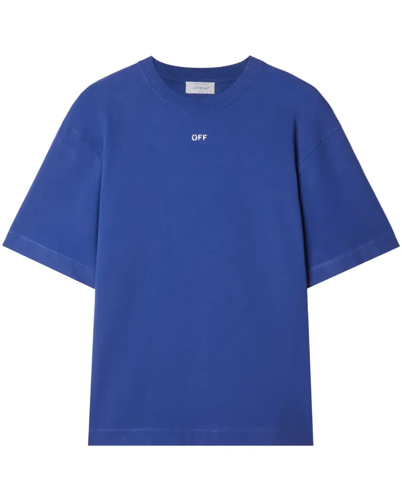 OFF-WHITE T-Shirt mit Off Stamp-Print - Blau Blau