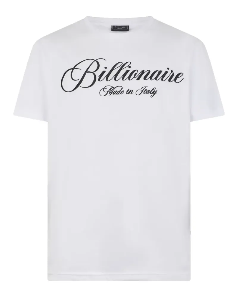 Billionaire T-Shirt mit rundem Ausschnitt - Weiß Weiß