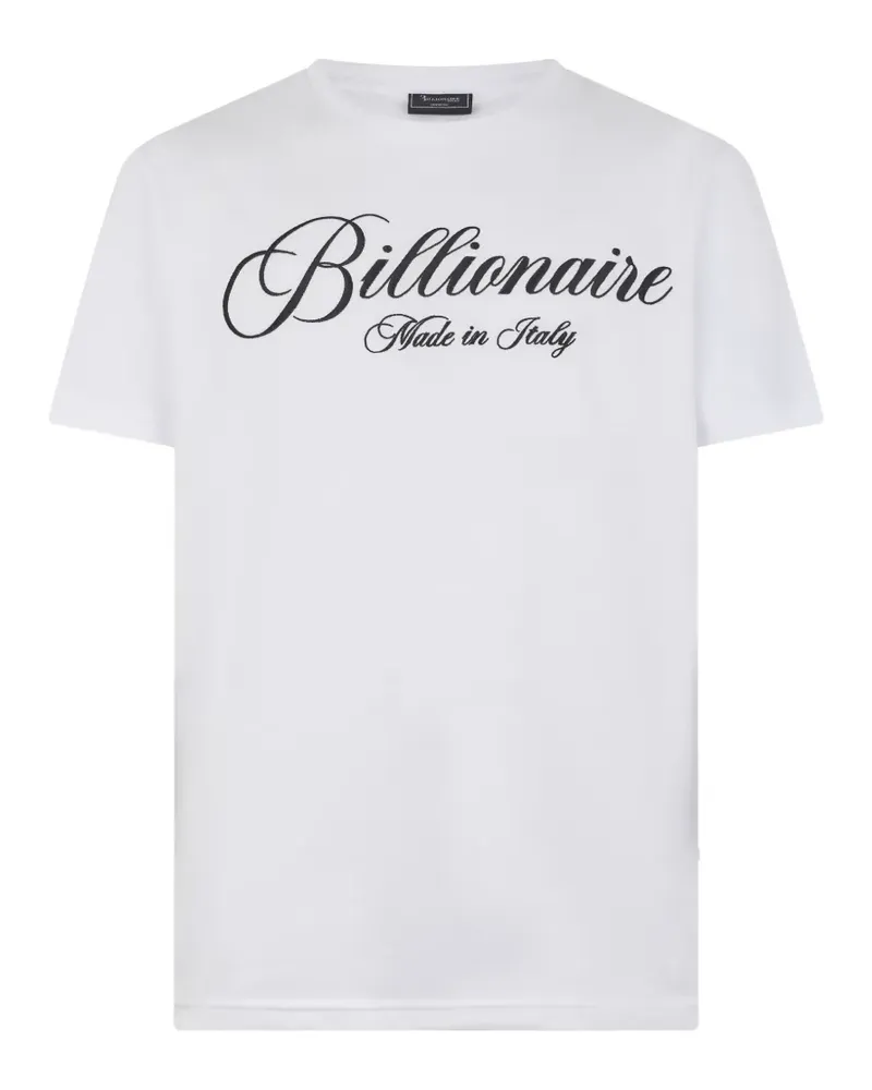 Billionaire T-Shirt mit rundem Ausschnitt - Weiß Weiß