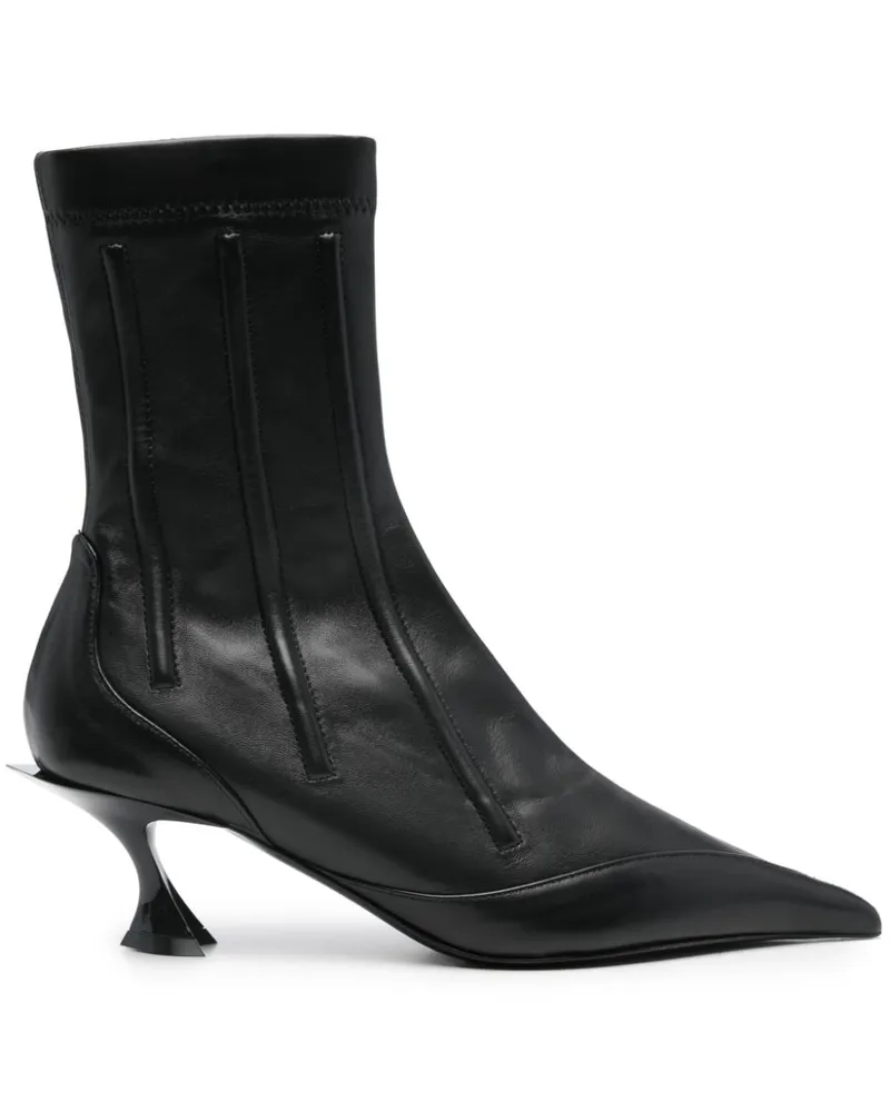 Thierry Mugler Stiefel mit Prägung 55mm - Schwarz Schwarz