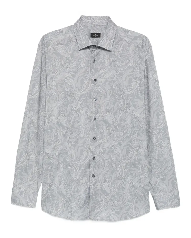 Etro paisley-print long-sleeve shirt - Grau Grau