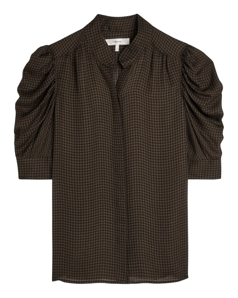 Frame Denim houndstooth-pattern shirt - Braun Braun