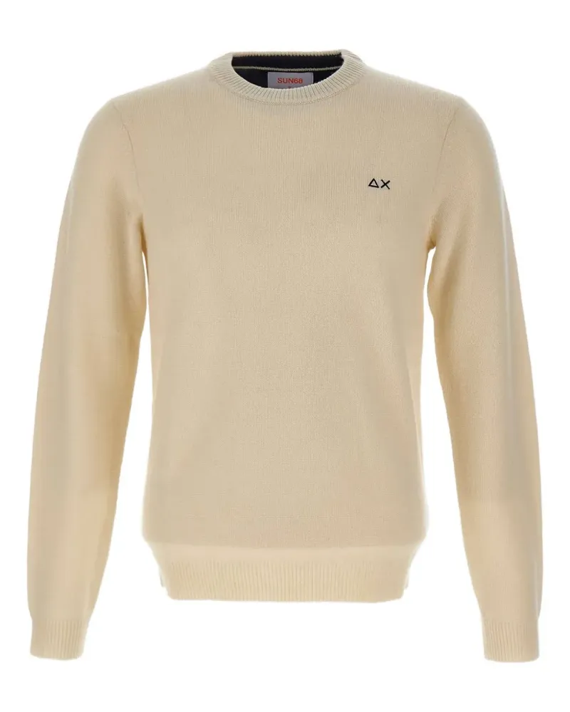 Sun68 Pullover mit Logo-Stickerei - Nude Nude