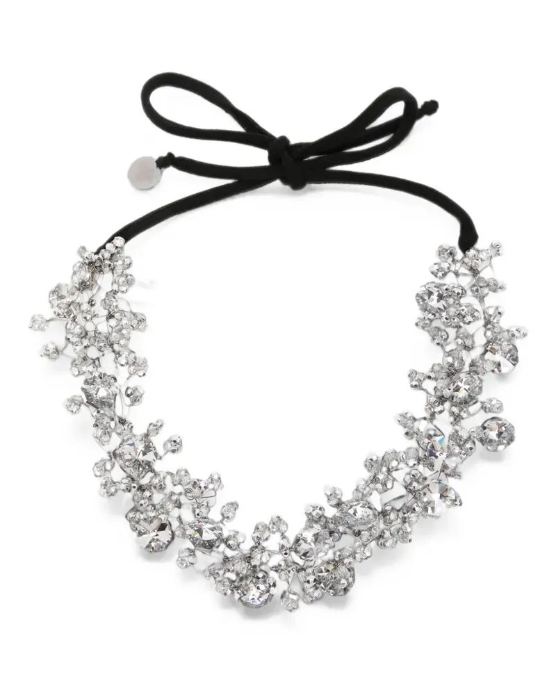 Maria Calderara crystal-embellished necklace - Silber Silber