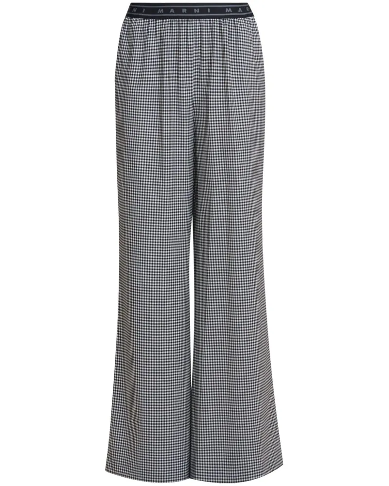 Marni Hose mit Vichy-Karo - Schwarz Schwarz