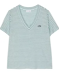 Lacoste T-Shirt mit Logo-Stickerei Blau