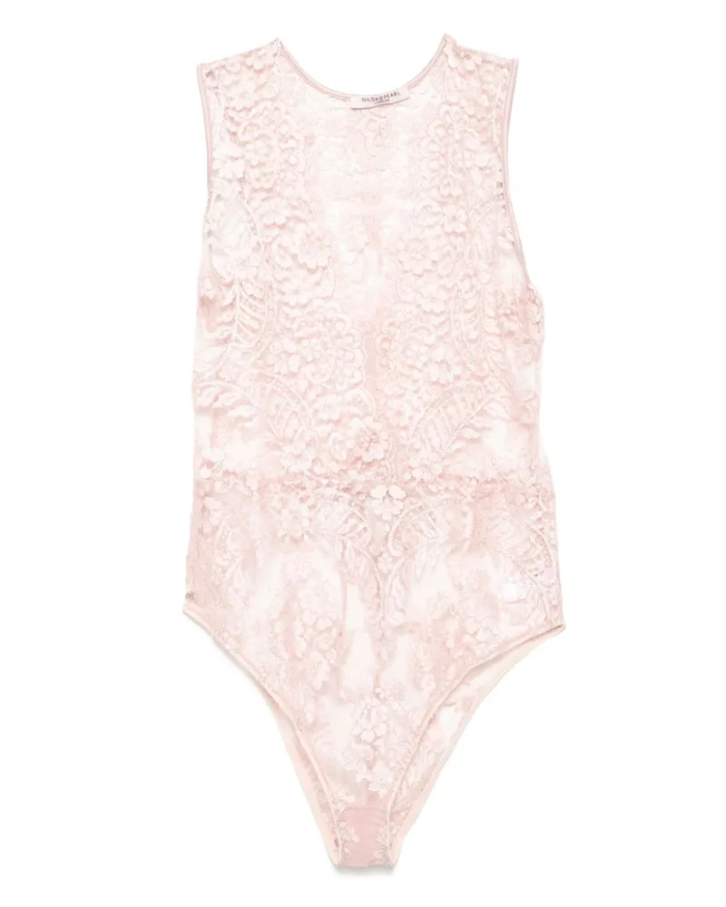 Gilda & Pearl Gilded Macaron Body aus Spitze - Rosa Rosa