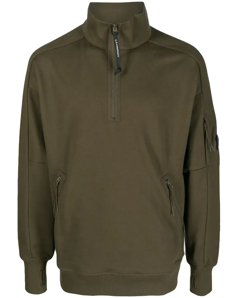 C.P. Company Pullover aus Jersey-Fleece - Grün Grün
