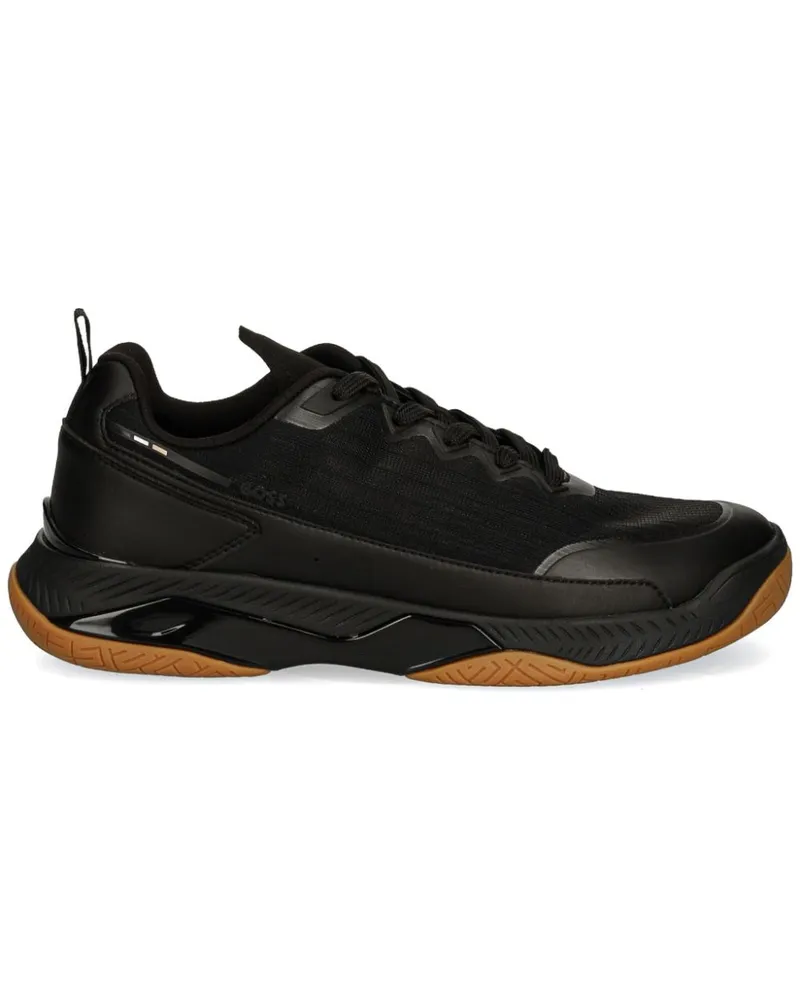 HUGO BOSS Sneakers mit Einsätzen - Schwarz Schwarz