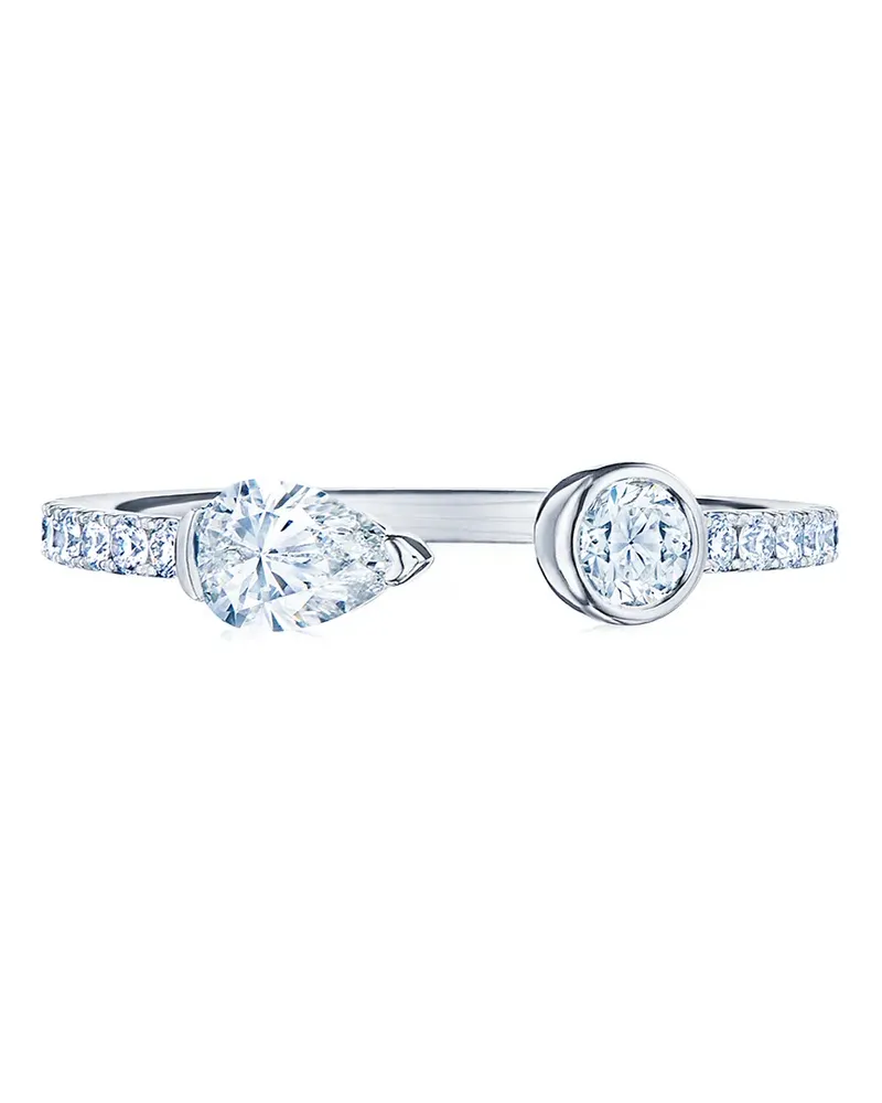 KWIAT 18kt Weißgoldring mit Diamanten - Silber Silber