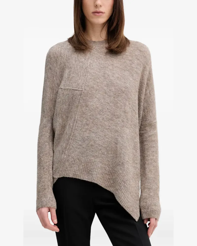 AllSaints Pullover mit asymmetrischen Einsätzen - Nude Nude