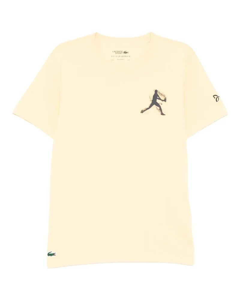 Lacoste x Novak Djokovic graphic-print T-shirt - Gelb Gelb