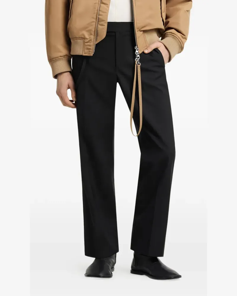 Courrèges Klassische Hose mit AC-Logo - Schwarz Schwarz