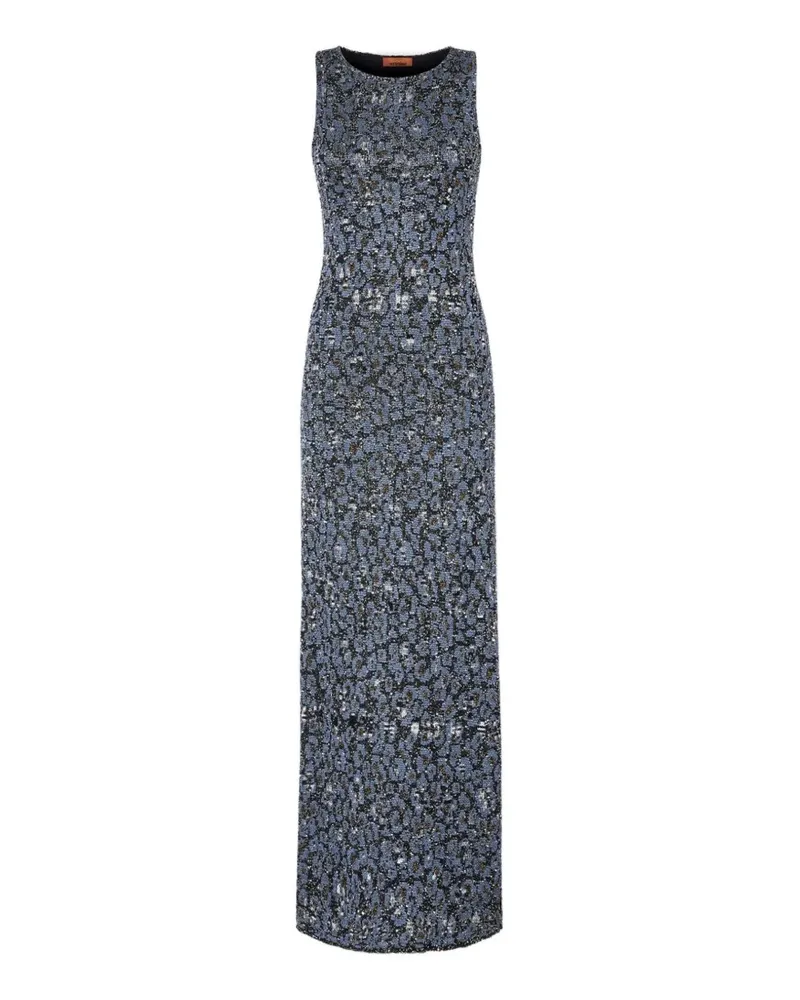 Missoni Ärmelloses Strickkleid - Blau Blau