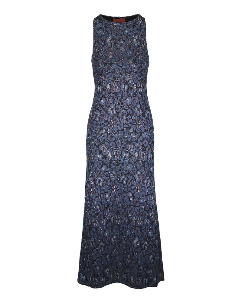 Missoni Ärmelloses Strickkleid - Blau Blau